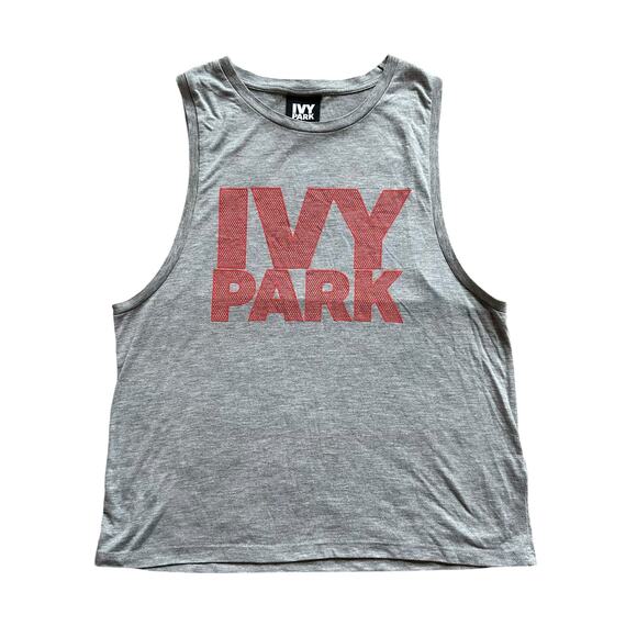 Ivy Park gray sleeveless logo tank top size XXS - Picture 11 of 11